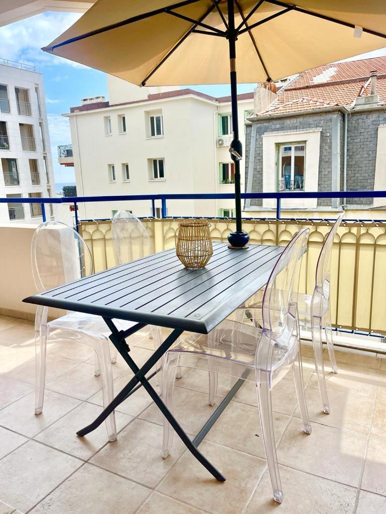 Apartmán Les Rivages 2P Terrasse Parking Menton Exteriér fotografie